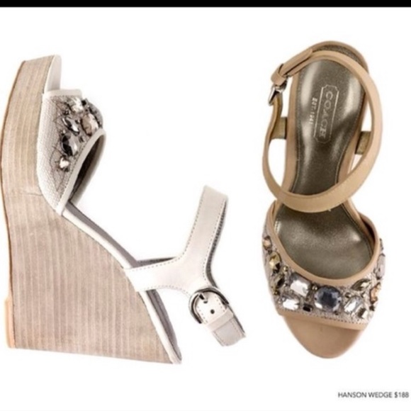 COACH "Hanson" Wedge Sandals - Picture 1 of 14